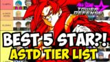 Who is The Best 5 Star in ASTD? 5 Star Tier List All Star Tower Defense