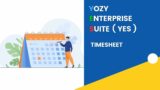 Yozy Enterprise Suite – YES | Time Sheet