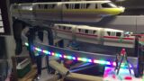 dave jones`s awesome graffiti one of a kind triple disney monorail running systems
