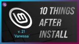 10 Things To Do on Linux Mint 21 after install…