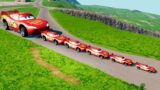 Big & Small Lightning Mcqueen vs DOWN OF DEATH – BramNG Drive | BestNG