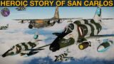 1982 Falklands War: 900 Mile Round Trip To Bomb Shipping At San Carlos | DCS Reenactment Mission