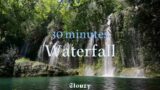 30-min Waterfall | White noise, Pink Noise, Baby soothing, Nature sounds