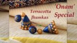 'Onam' Special | Terracotta Jhumkas | Cone Jhumka #paintedearthbyneha #howtomake