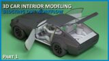 3D Car Interior Modeling – Interior Blockout