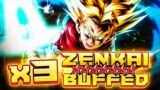 3x ZENKAI BUFFED 14* LF SWORD OF HOPE TRUNKS SLICES THE HEAVENS!! | Dragon Ball Legends