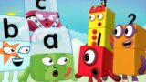 @Numberblocks  & @Alphablocks  | Alert! Alphablocks and Numberblocks First Meet | Making Friends