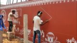 @RAMESH ART99 terracotta wall painting,tribal art