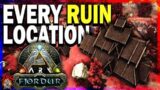 ARK FJORDUR RUIN And VILLAGE Locations! Every Major Place You Can Setup A Base Instantly! Map Tour