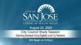 AUG 23, 2022 |  City Council Study Session – Extending Municipal Voting Eligibility