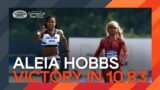 Aleia Hobbs beats Sha'Carri Richardson over 100m | Continental Tour Gold New York City 2022