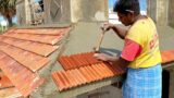 Amazing!Terracotta Technology_Installation Sunroof Teracotta tile on Accurately with Cement