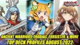 Ancient Warriors, Zoodiac, Exosister, & More! Yu-Gi-Oh! Top Deck Profiles August 2022