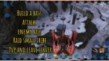 Arkmobile || build base || attack enemy base || raid small tribe || pvp and leave server.