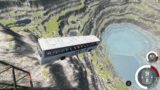 Beamng Drive Bus Crash – Bus IKARUS 250 vs Leap of Death Map, Jumping off a Huge Cliff | (GVC)