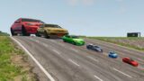 Big & Small Cars vs DOWN OF DEATH in BeamNG Drive