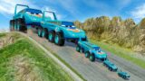 Big & Small King Dinoco with BTR wheels vs DOWN OF DEATH in BeamNG.drive
