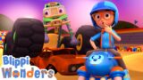 Blippi Learns About Monster Trucks! | Blippi Wonders – Animated Series | Cartoons For Kids