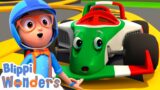 Blippi Learns About Super Fast Race Cars! | Blippi Wonders – Animated Series | Cartoons For Kids