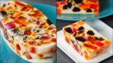 Broken Glass Jelly Pudding | Easy No-Bake Jelly Dessert | Milk & Jelly Pudding Dessert | N'Oven