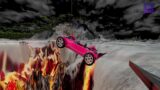 Car Vs Death Volcano Jump | BeamNG.Drive | BeamNG Realistic Crashes