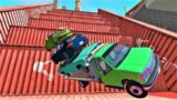 Cars vs Death Stairs (Part 1) #13 – BeamNg Drive | BeamNG Zeus