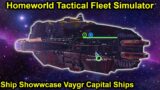 Checking out the Capital Ships! | Homewold Tactical Fleet Simulator | Vaygr Capital Ships