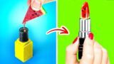 DIY BEAUTY HACKS AND COOL MAKE UP IDEAS || Amazing Ways To Reuse Old Makeup By 123 GO! Like