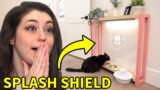 DIY Cat Feeding Station (with splash shield)