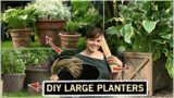 DIY LARGE Garden Planters, Cheap and Easy! / DIY Faux Terracotta, Planter Baskets and a Flower Box