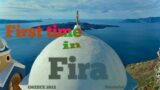 Destination Santorini,Greece!First time in Fira(by CruiseShip)ultra HD!