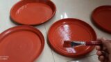 Diy Wall plates decor ideas l wall decor from waste l terracotta wall hanging plates #diy