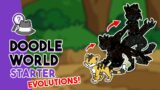 Doodle World Starter Evolutions Explained!