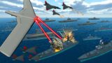 Entire US Navy Fleet VS Impossible UFO BOSS! –  Ravenfield: Battle Simulator