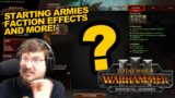 Every Starting Army, Faction Effect & Start Position in Immortal Empires TW:WH3! (Timestamps)