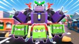 Evil GARBAGE TRUCK CLONES attack Car City! Super Robot to the rescue – Robot & Fire Truck Transform
