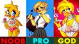 FNAF AR NOOB vs PRO vs GOD COMPILATION – ALL AR of FNAF Characters PART 7