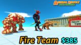 Fire Team vs random team same price Animal Revolt Battle Simulator kozarog hellhound lava golem