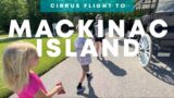 Flying to Mackinac Island, Michigan and a Tour of the Island (KRNH-KMCD) with ATC Audio