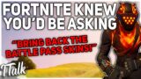 Fortnite WON'T Bring Back BATTLE PASS SKINS! [Fortnite Chapter 3 Season 3]