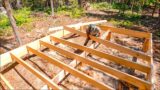 Framing a Cabin Floor- Freestyle Chainsaw Building #95