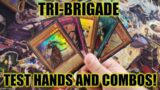 HOW TO PLAY A TRI-BRIGADE  DECK! TEST HANDS AND COMBOS! (JULY 2022) YUGIOH!