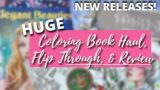 HUGE ADULT COLORING BOOK HAUL, Flip-Through, & Review | NEW RELEASES