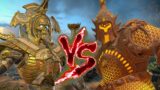 Hierotitan VS Terracotta Sentinel. Total War Warhammer 3 Immortal Empires.