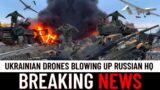 Horrible Attack!!! Today Ukrainian Blowing up Russian Black Sea fleet HQ in Crimea using DRONES