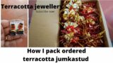 How I pack ordered terracotta jumkastuds/ Terracotta jewellery