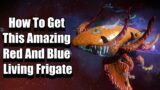 How To Get This Amazing Red And Blue Living Frigate – No Man's Sky