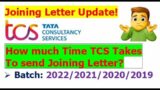 How much time TCS takes to send Joining letter? | 2022/2021/2020/2019 batch | Must watch!