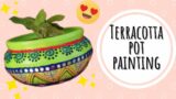 How to Paint Terracotta Pots | Best out of Waste | Budget Friendly Designer Pots | Novel Corner |
