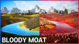 How to fill the moat with the blood of 500K Zombies – Ultimate Epic Battle Simulator 2 UEBS2